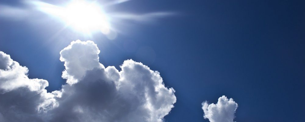 clouds, sun, sky